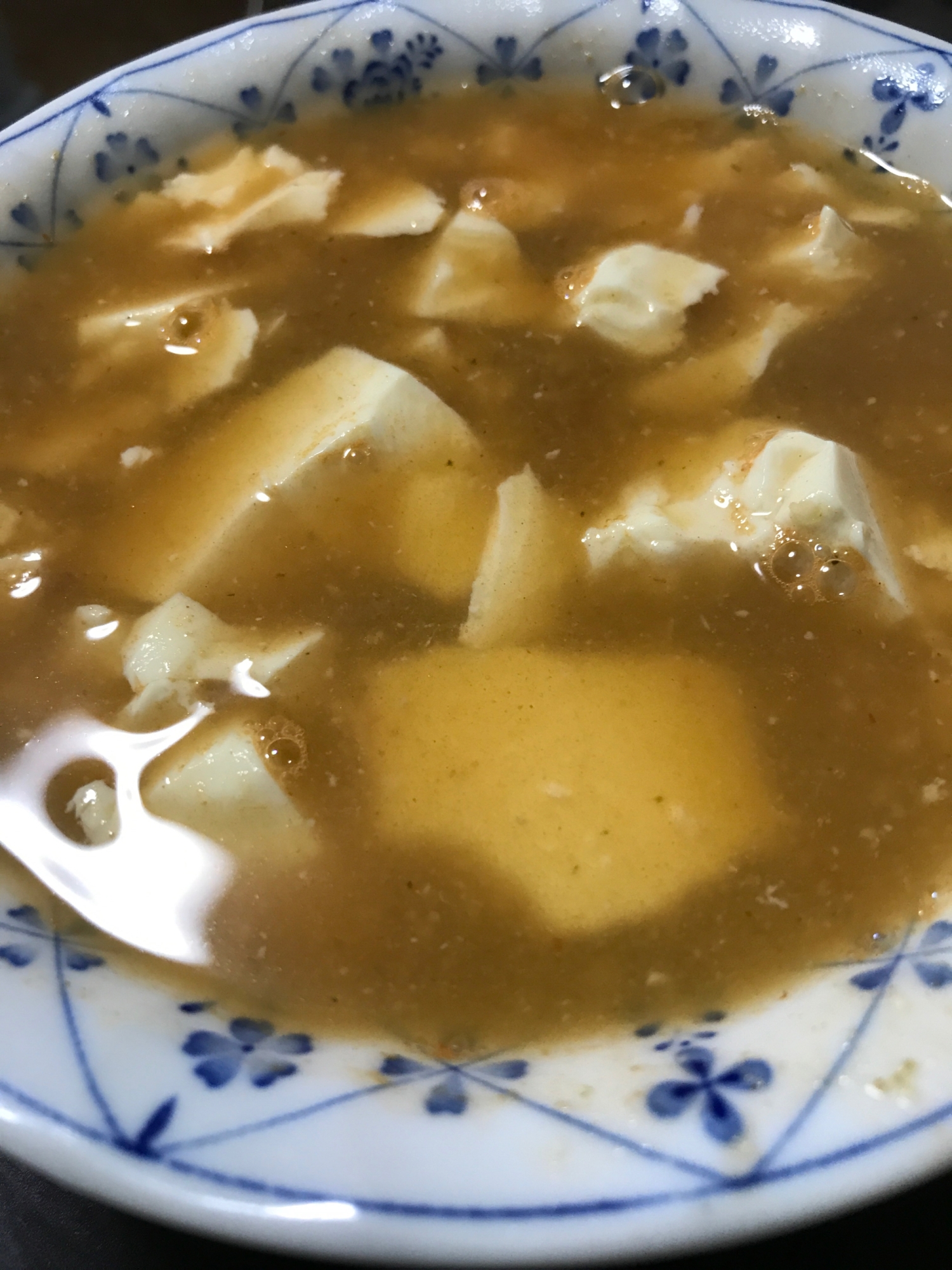 豆腐のから〜いスープ