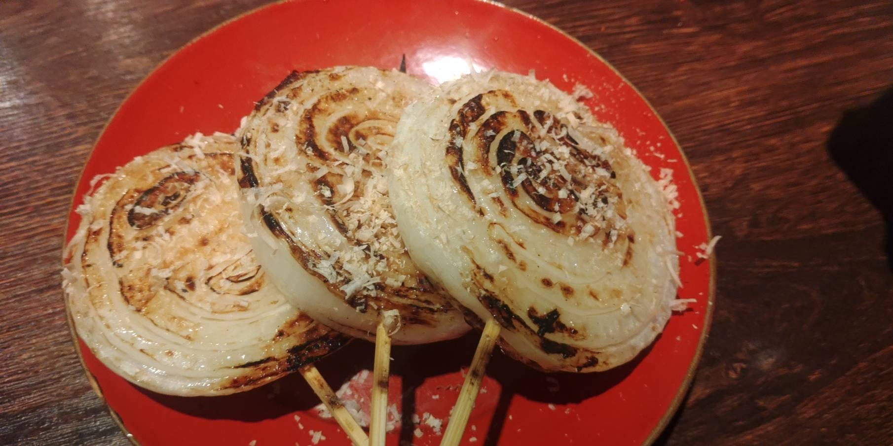 新玉の串焼き