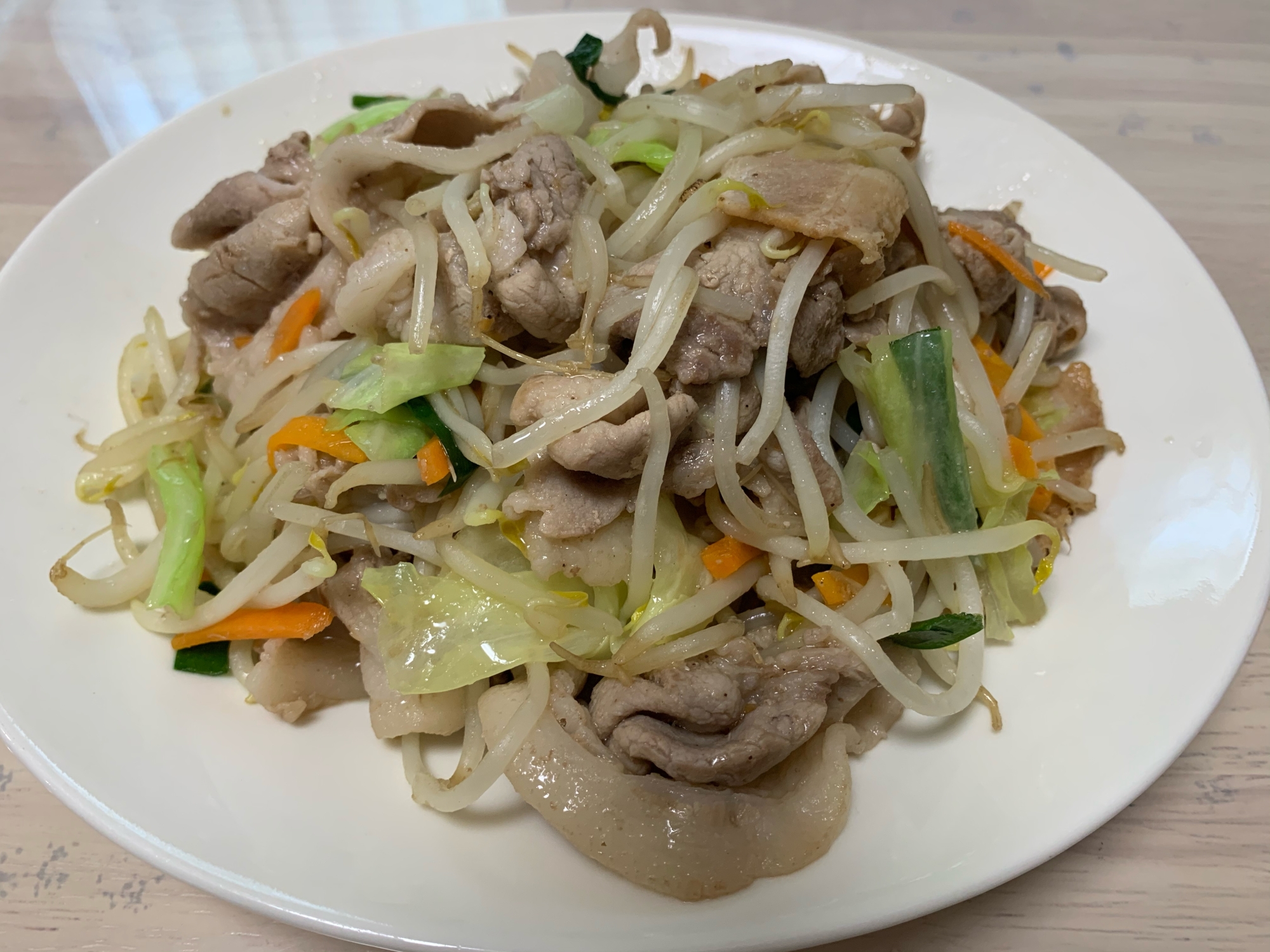 豚肉の生姜焼き野菜炒め