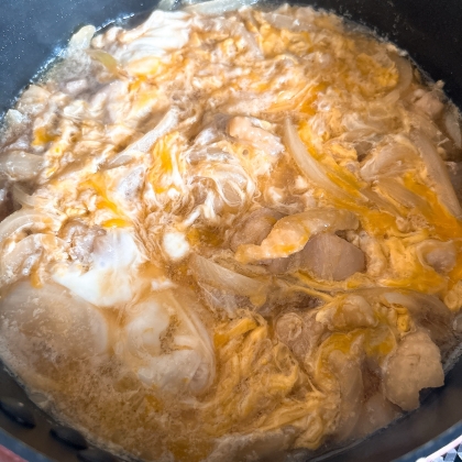 フライパン一つで♪ふわトロ親子丼