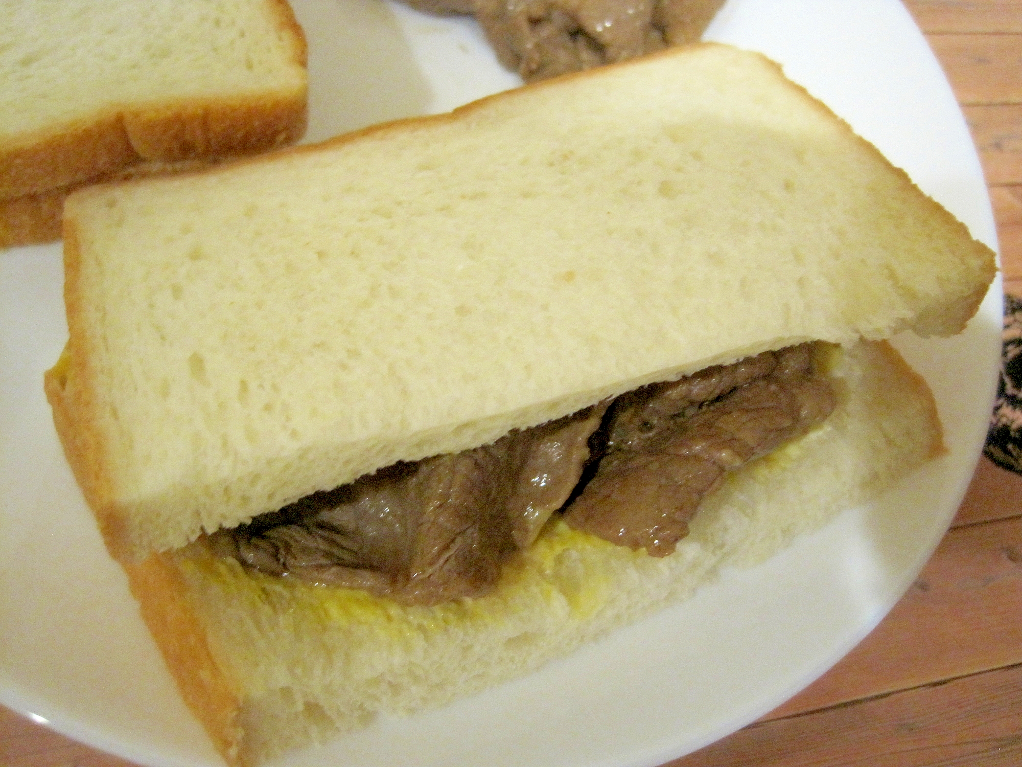 シンプル牛肉サンドイッチ