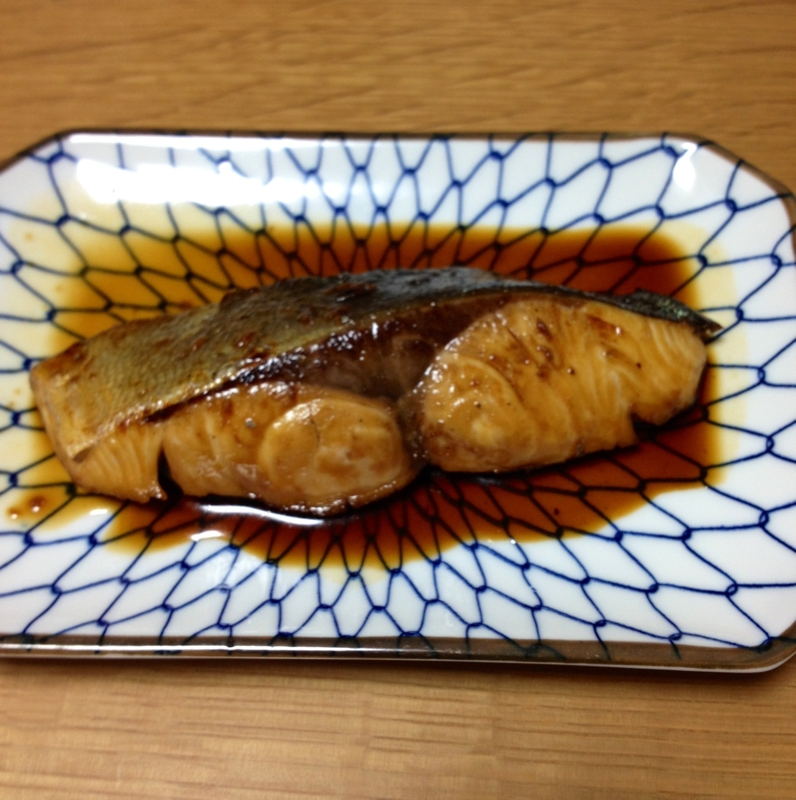 ぶりの照り焼き…2