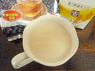 アイス♡黒豆麦茶ミルク酒