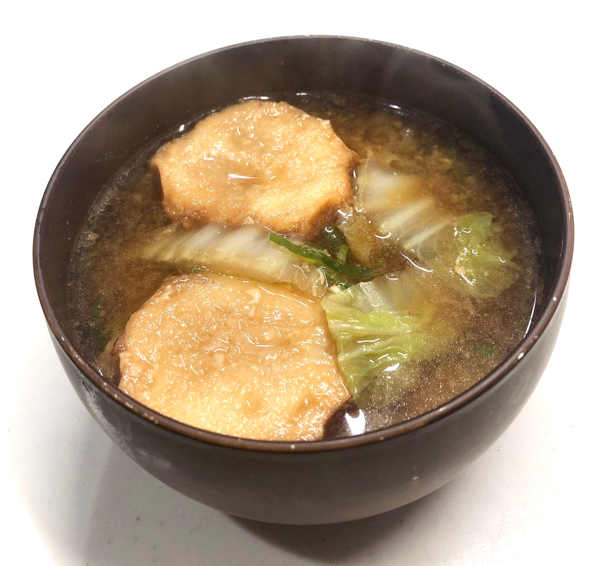 仙台麩と白菜のみそ汁