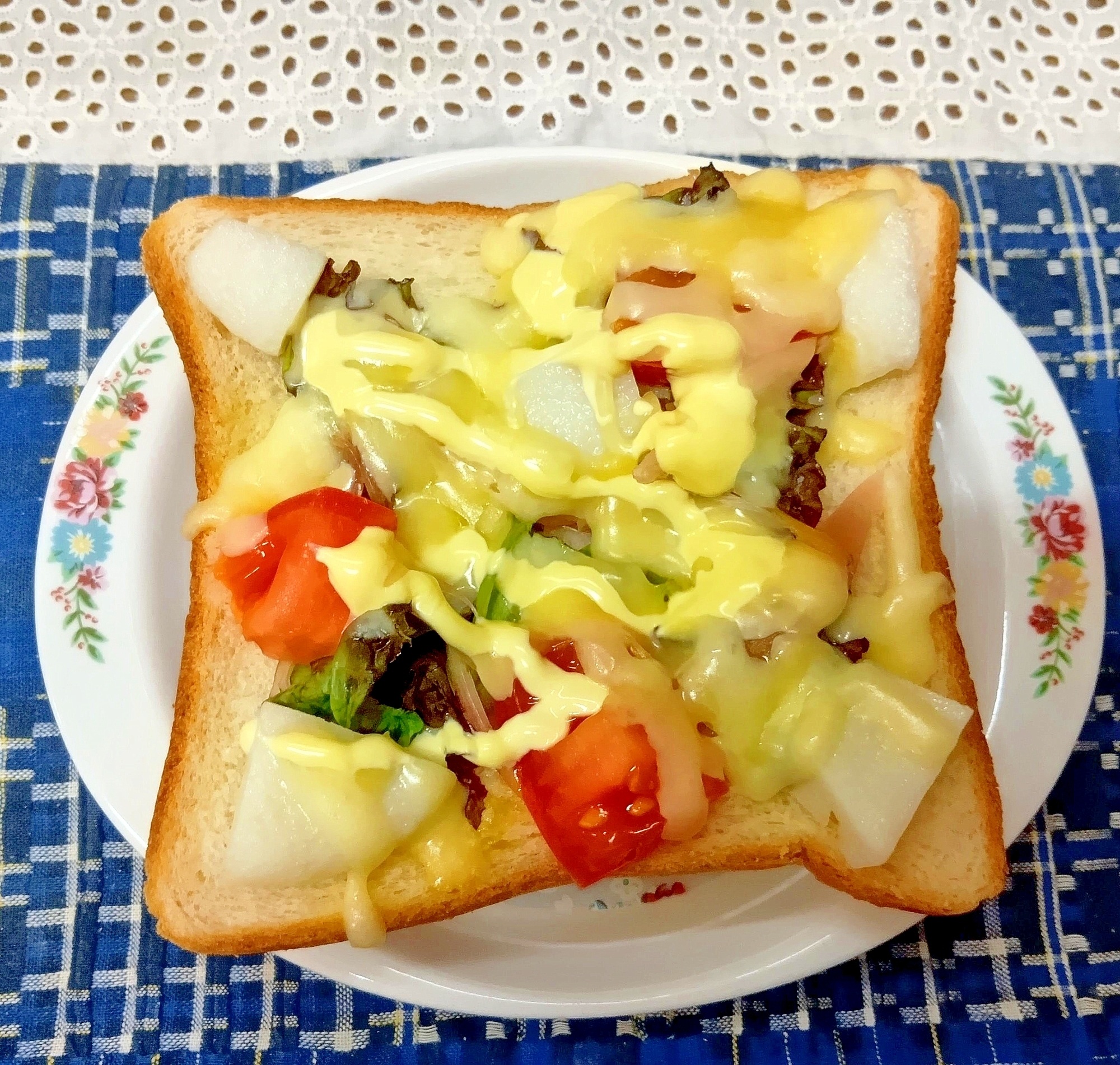 さつま揚げのピザトースト