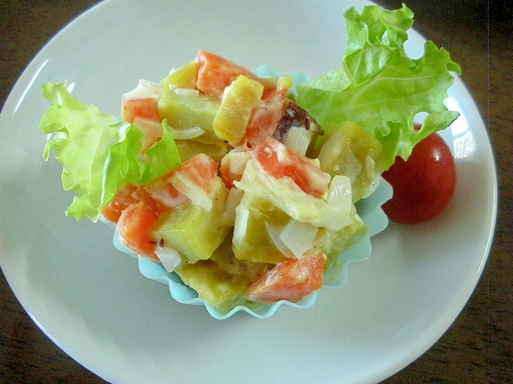 お弁当に☆サツマイモと人参のカレー風味サラダ☆