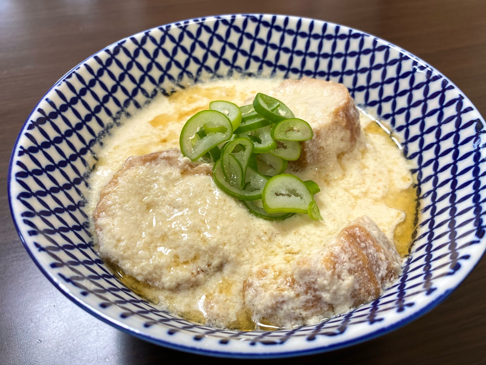 台湾風油麩豆乳スープ