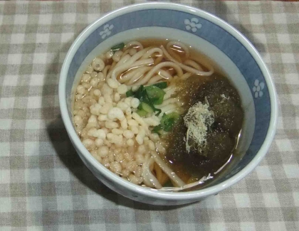 シンプル♪シンプル♪とろろ昆布のうどん(^^)