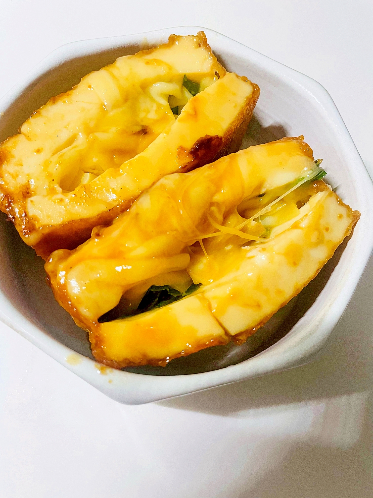 厚揚げのチーズ挟み