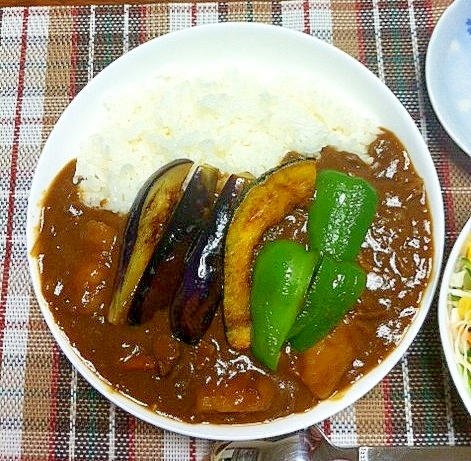 夏野菜を乗せて♪カレー☆