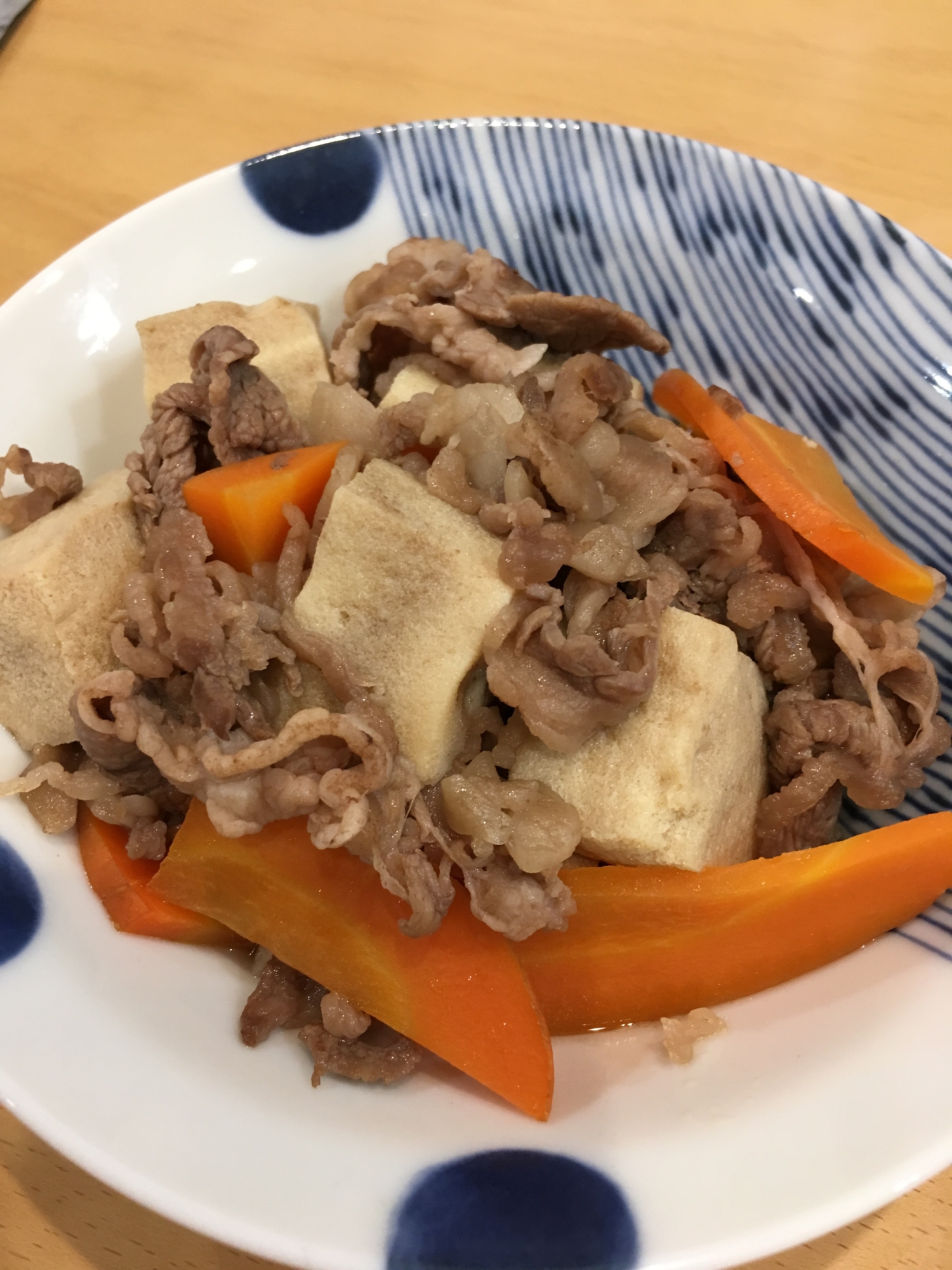 牛肉と高野豆腐の煮物