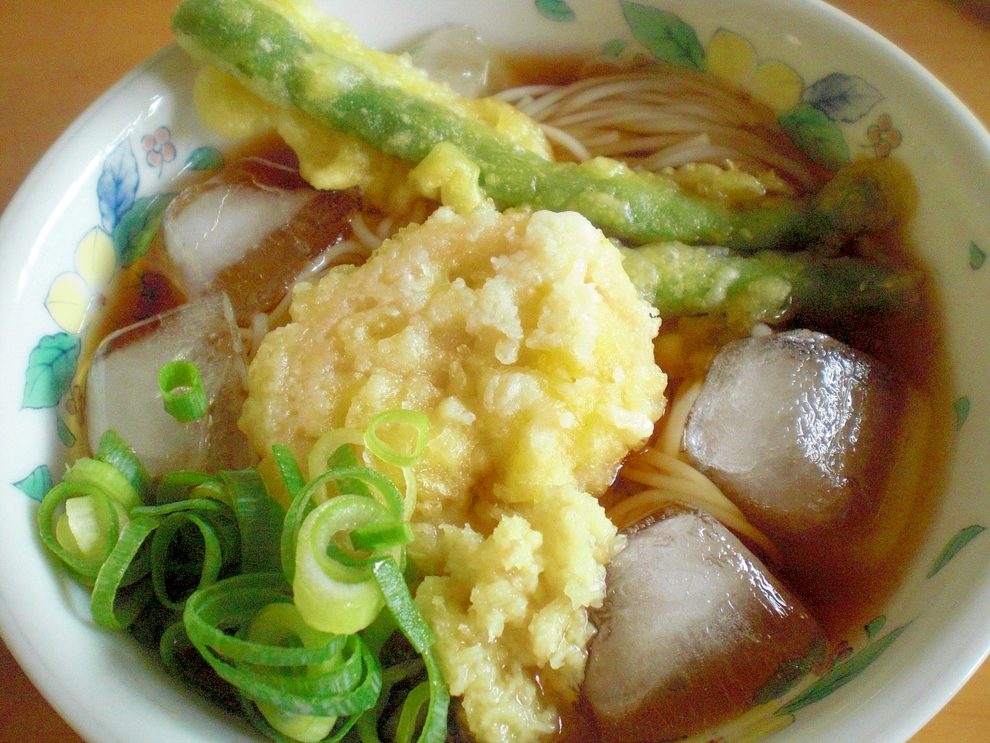 残りもので！　「天ぷらのっけ冷やしそうめん」　♪♪