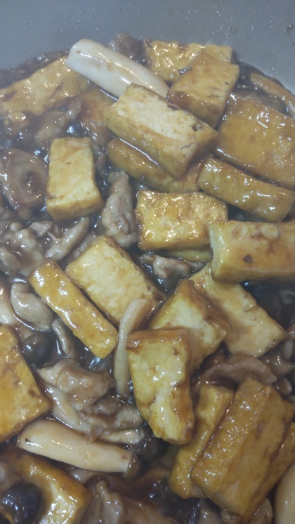 きのこと厚揚げの甘酢焼き★*。