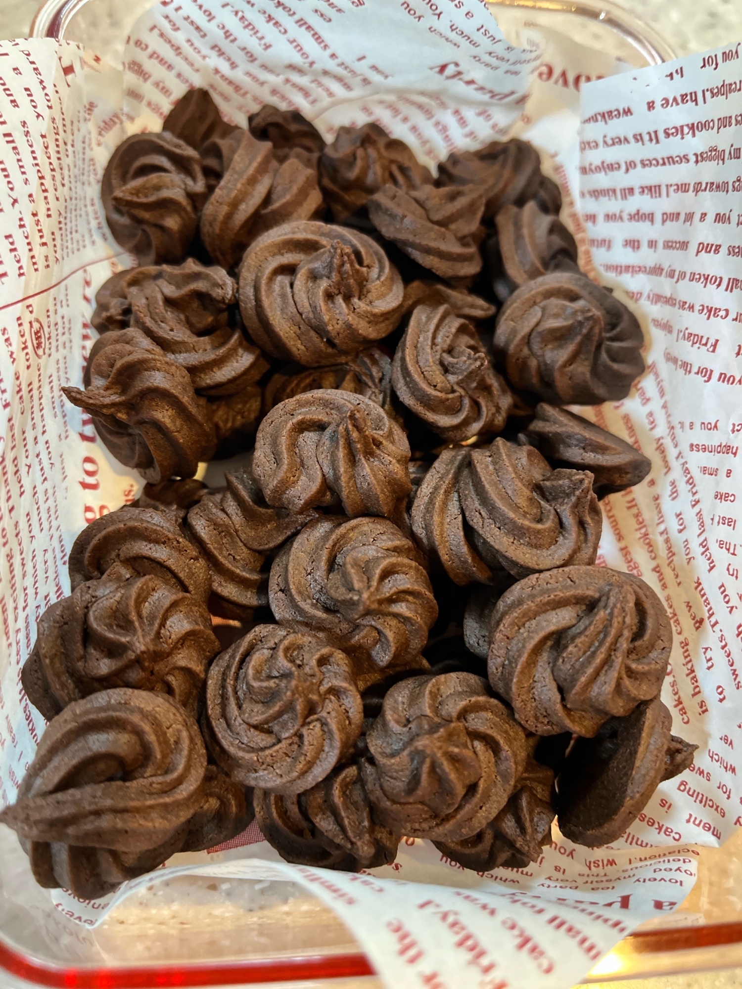 米粉の絞り出しクッキー　バター卵なし