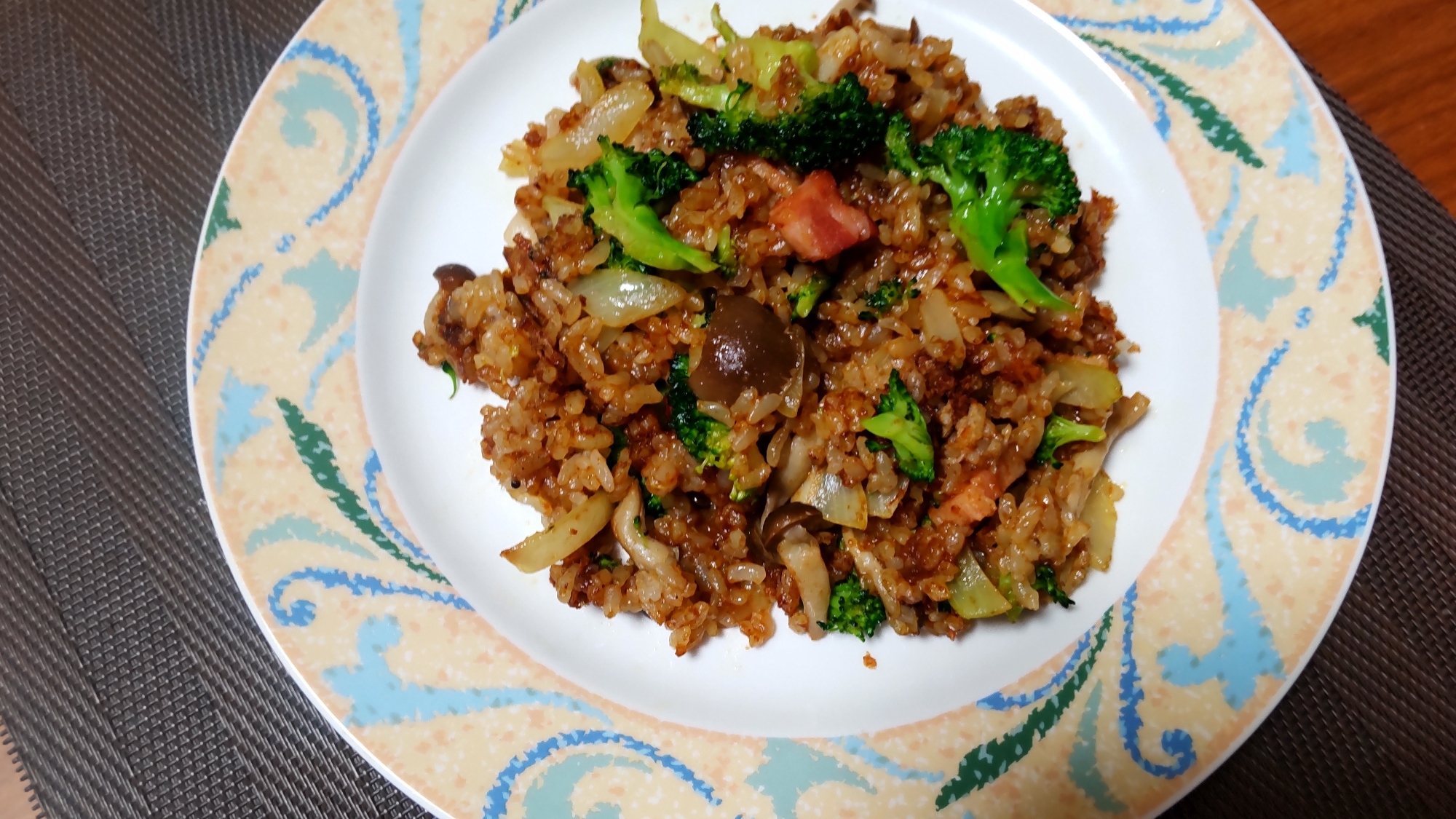 カレールウでカレーピラフ