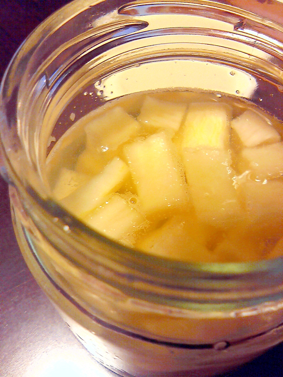 *喉に優しいハチミツ大根