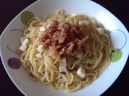 キムチとチーズの混ぜ混ぜラーメン☆