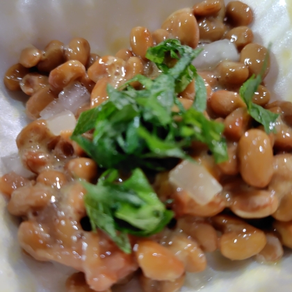 酸味が〜ᕷ*梅干しとらっきょうのアレンジ納豆ꕤ୭*
