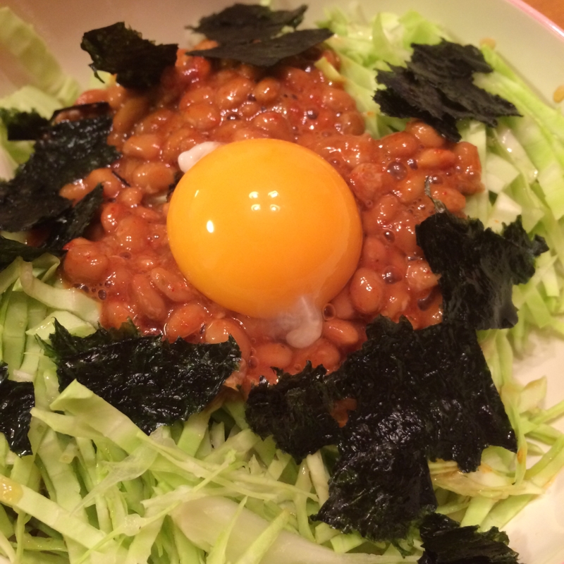 ダイエットレシピ☆キャベツ納豆サラダ