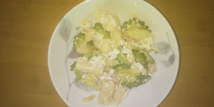 ゴーヤと高野豆腐の卵とじ