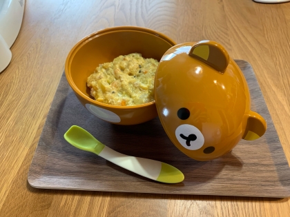 離乳食完了期☆ミンチと白菜の玉子丼(*^^*)☆