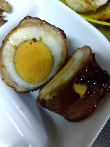 ゆで卵の肉巻き