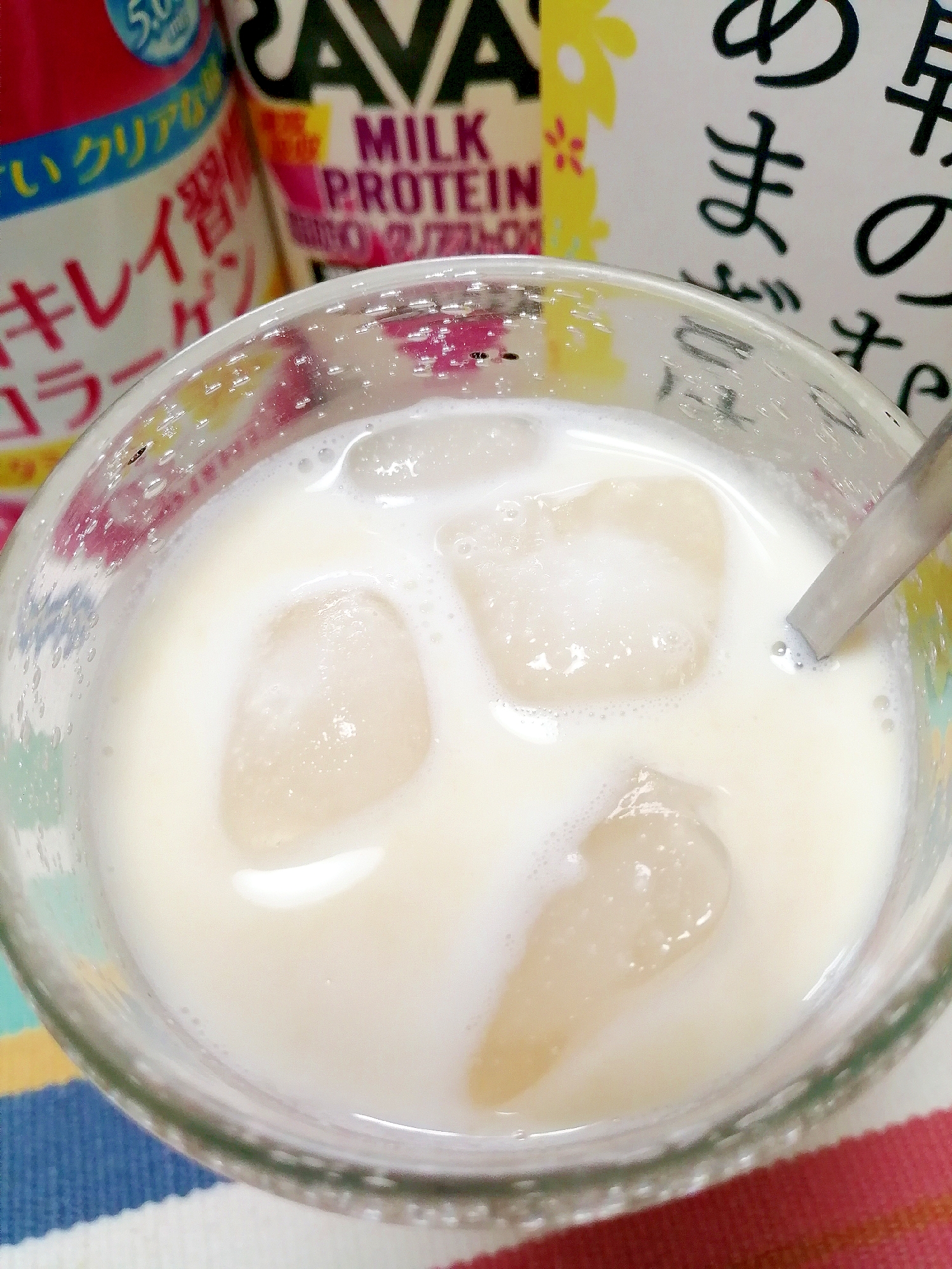 アイス☆美肌いちごミルク甘酒♪