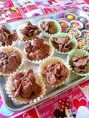 レンジで簡単☆チョコフレーク