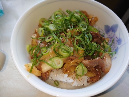 春キャベツと豚肉の甘辛丼