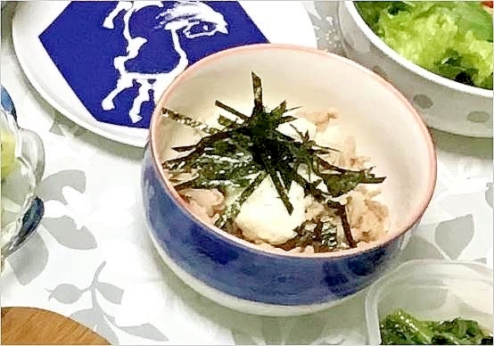 山芋・豚しゃぶ肉丼～ゆず胡椒でさっぱりと