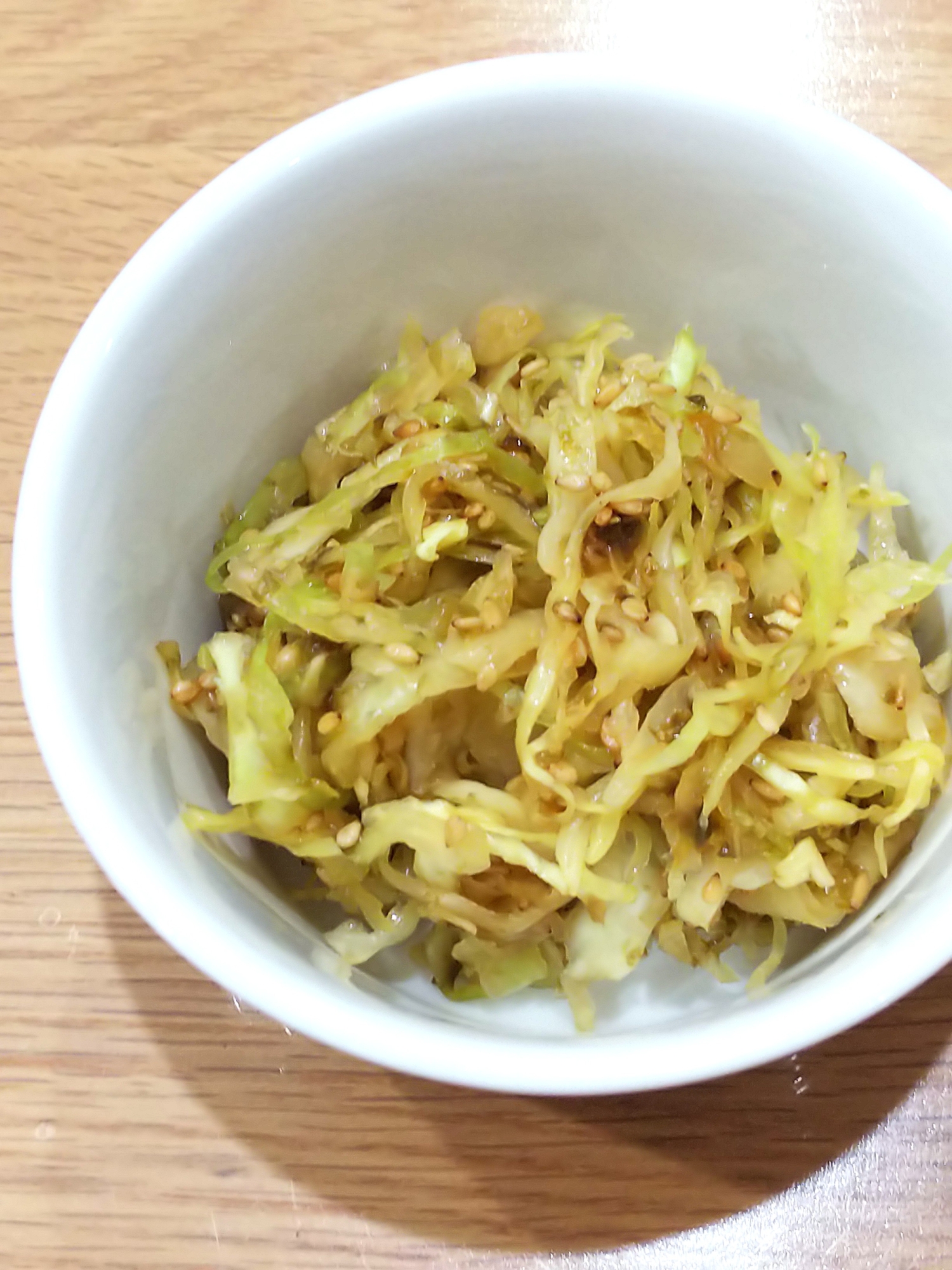 海苔の佃煮で☆キャベツの海苔ごま和え