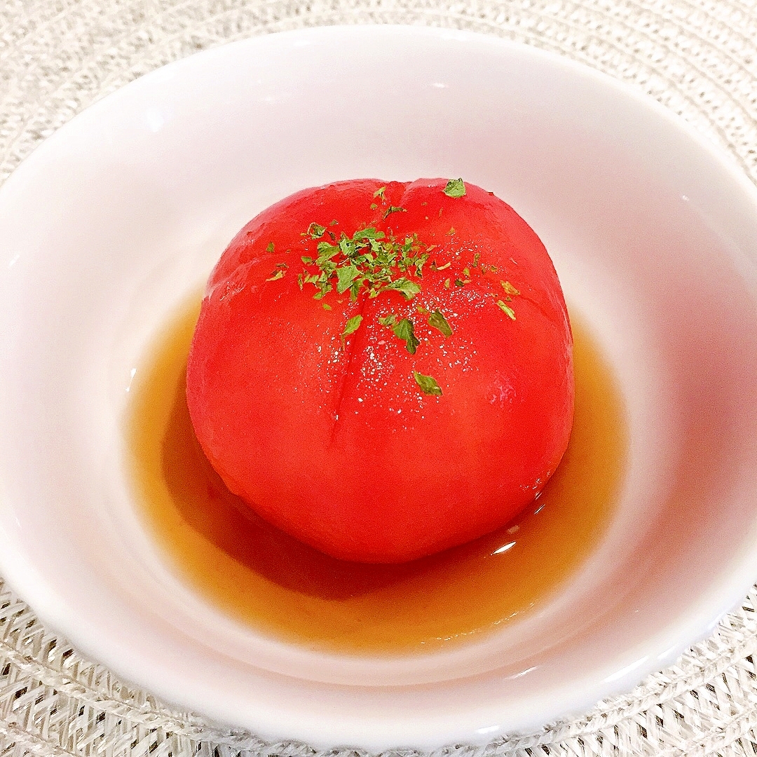 丸ごと食べられる☆トマトの和風サラダ