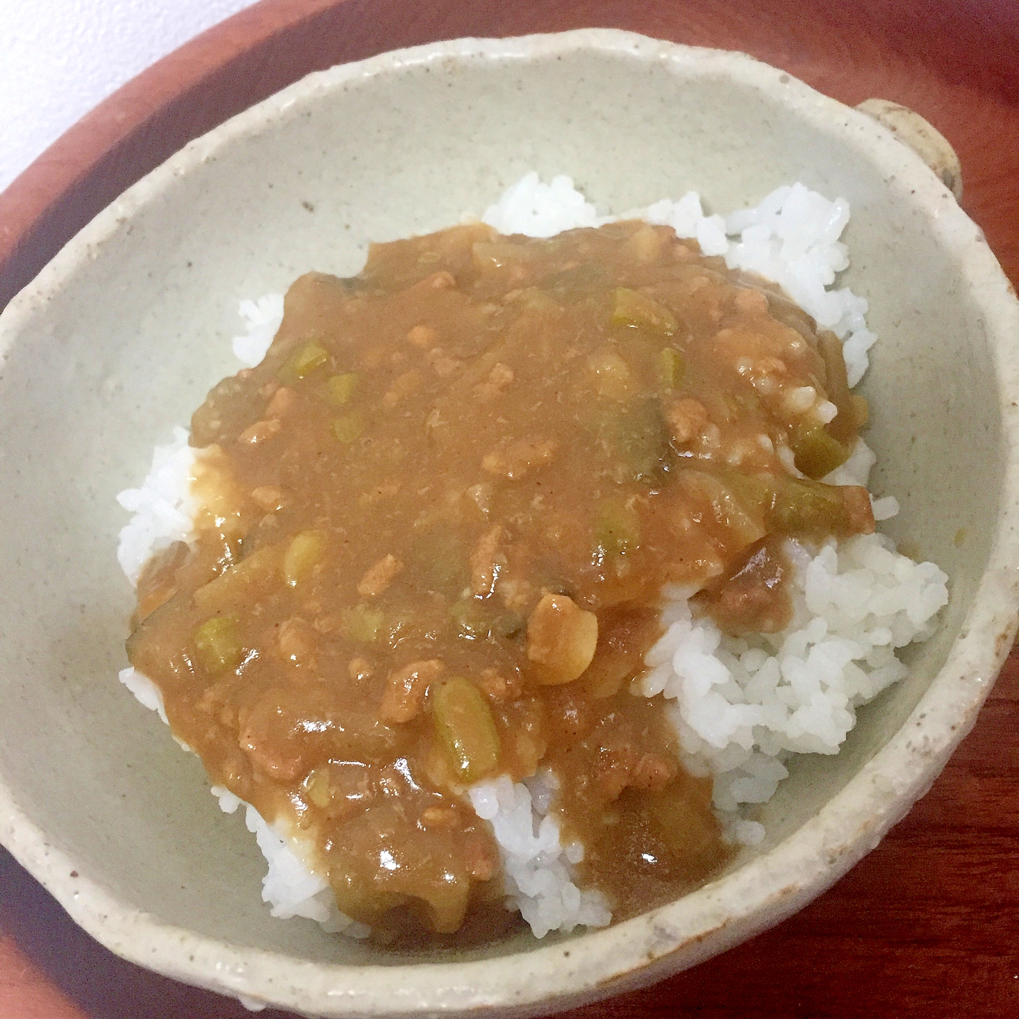 大豆とひき肉のカレー☆