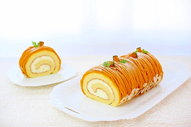 かぼちゃのモンブランロール No 272 レシピ 作り方 By 楽天出店店舗 浅井商店 楽天レシピ かぼちゃのモンブランロール No 272 レシピ 作り方 By 楽天出店店舗 浅井商店 楽天レシピ