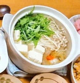 水菜の湯豆腐(*^^*)★