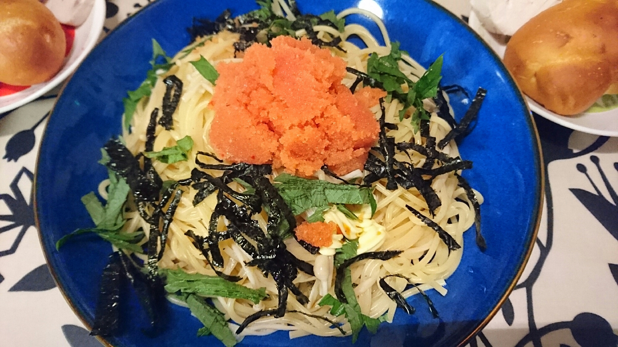 えのき入り明太子パスタ