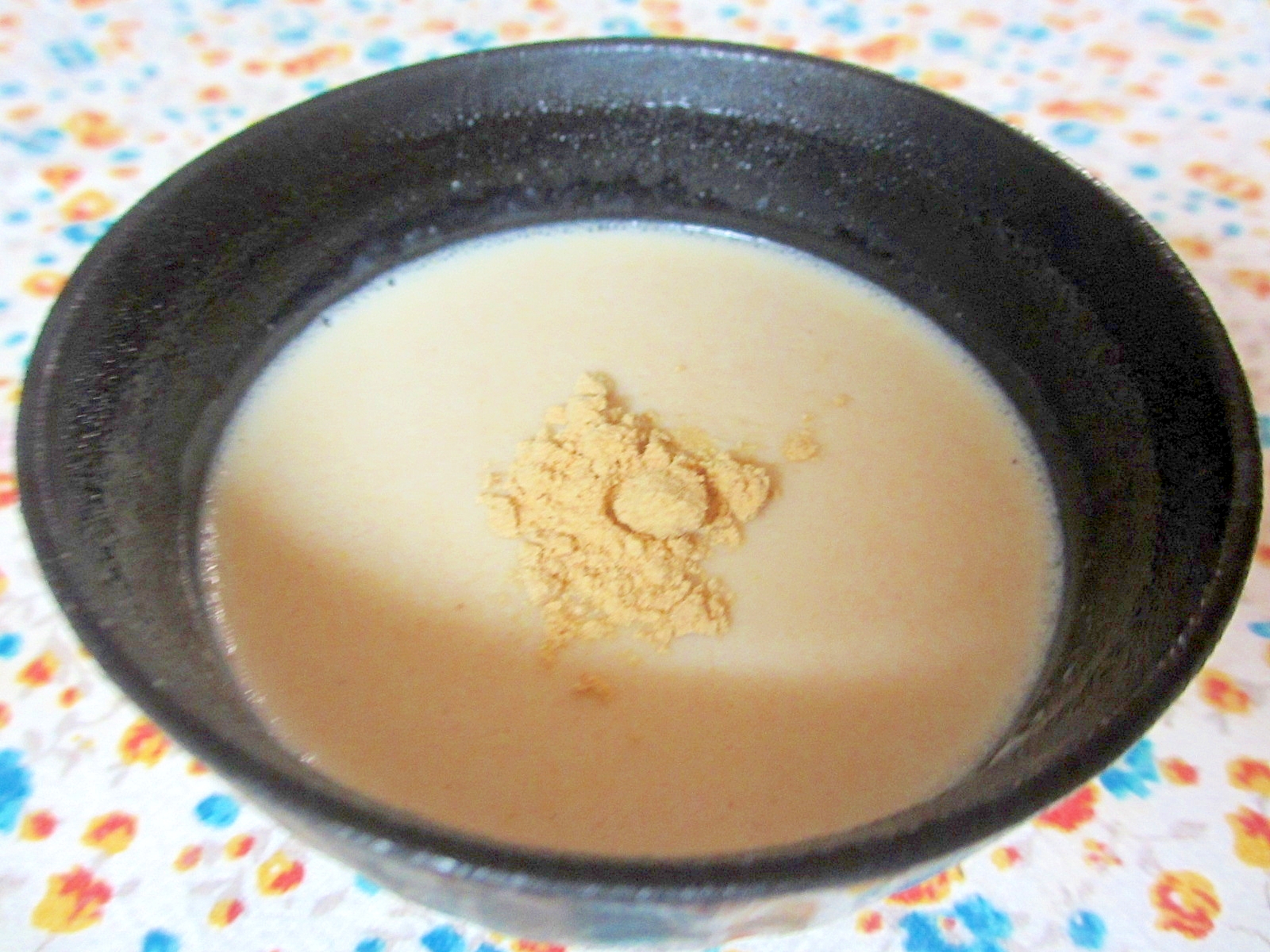 豆腐ときな粉のプリン