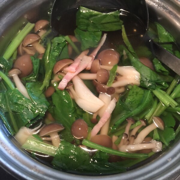 しめじとほうれん草とベーコンのスープ レシピ 作り方 By こたなれ 楽天レシピ しめじとほうれん草とベーコンのスープ レシピ 作り方 By こたなれ 楽天レシピ