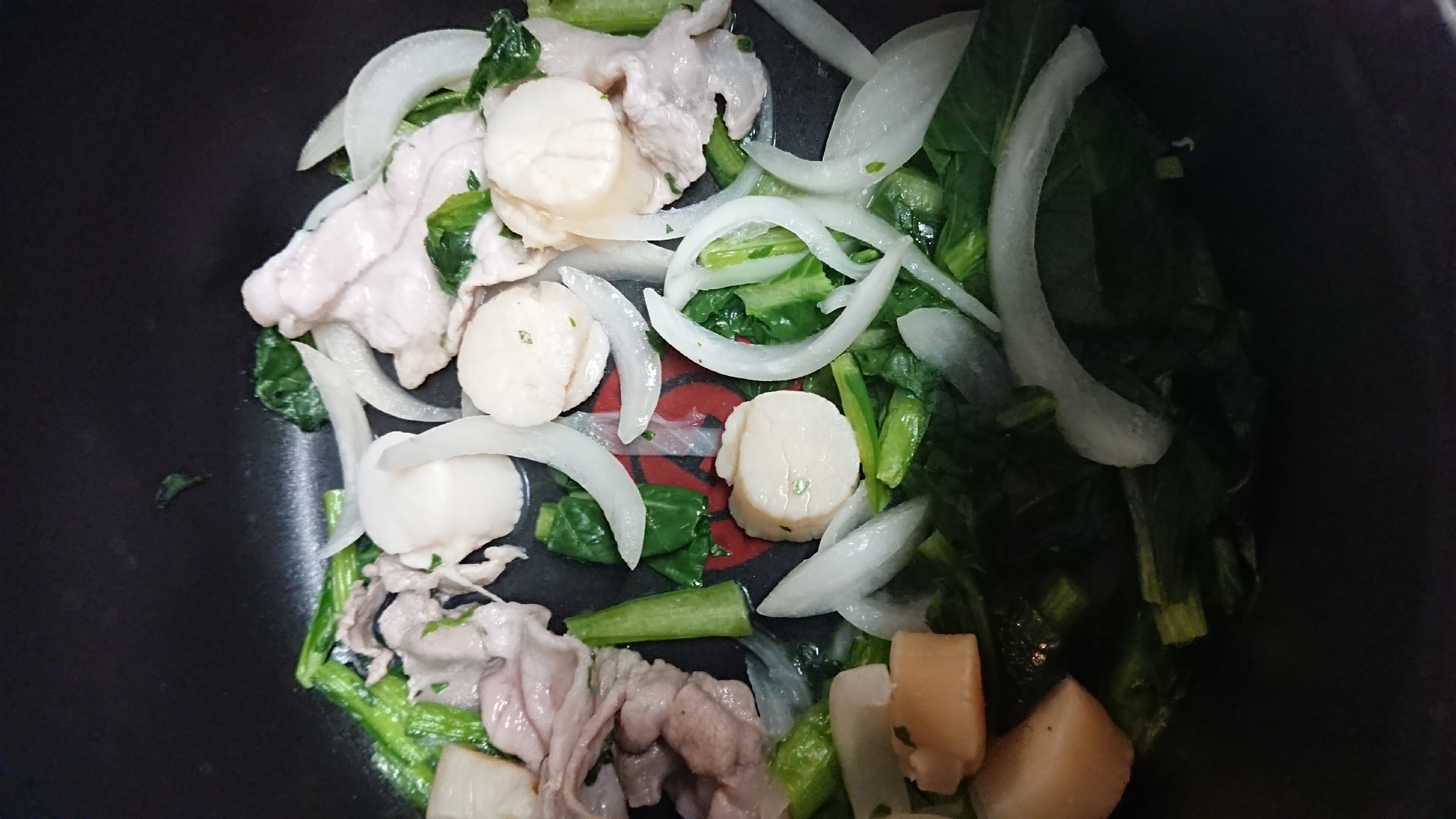 豚肉と青菜の塩炒め