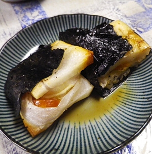 カラスミ餅の焼き海苔巻き レシピ 作り方 By Leopoo 楽天レシピ