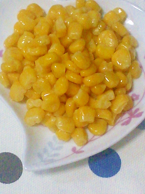 5分でおつまみ♪優しいマーガリンコーン☆