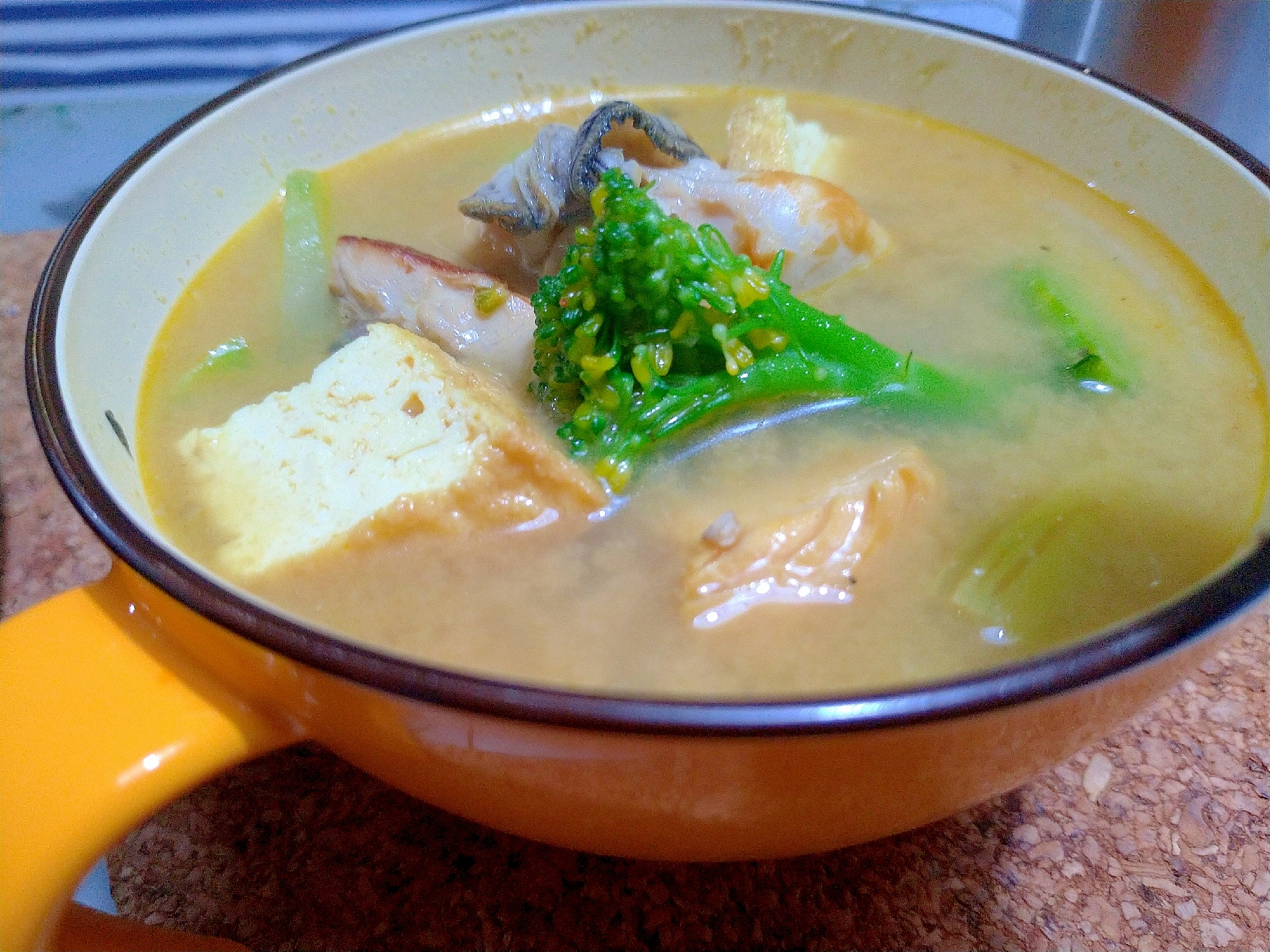 簡単厚揚げカレースープ