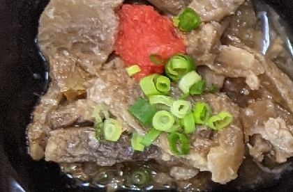 お酒が進む、牛すじ肉のポン酢和え♪