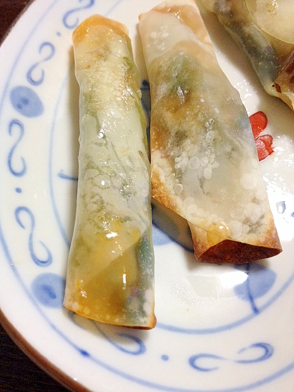 餃子の皮☆チリ*ほうれん草チーズスティック