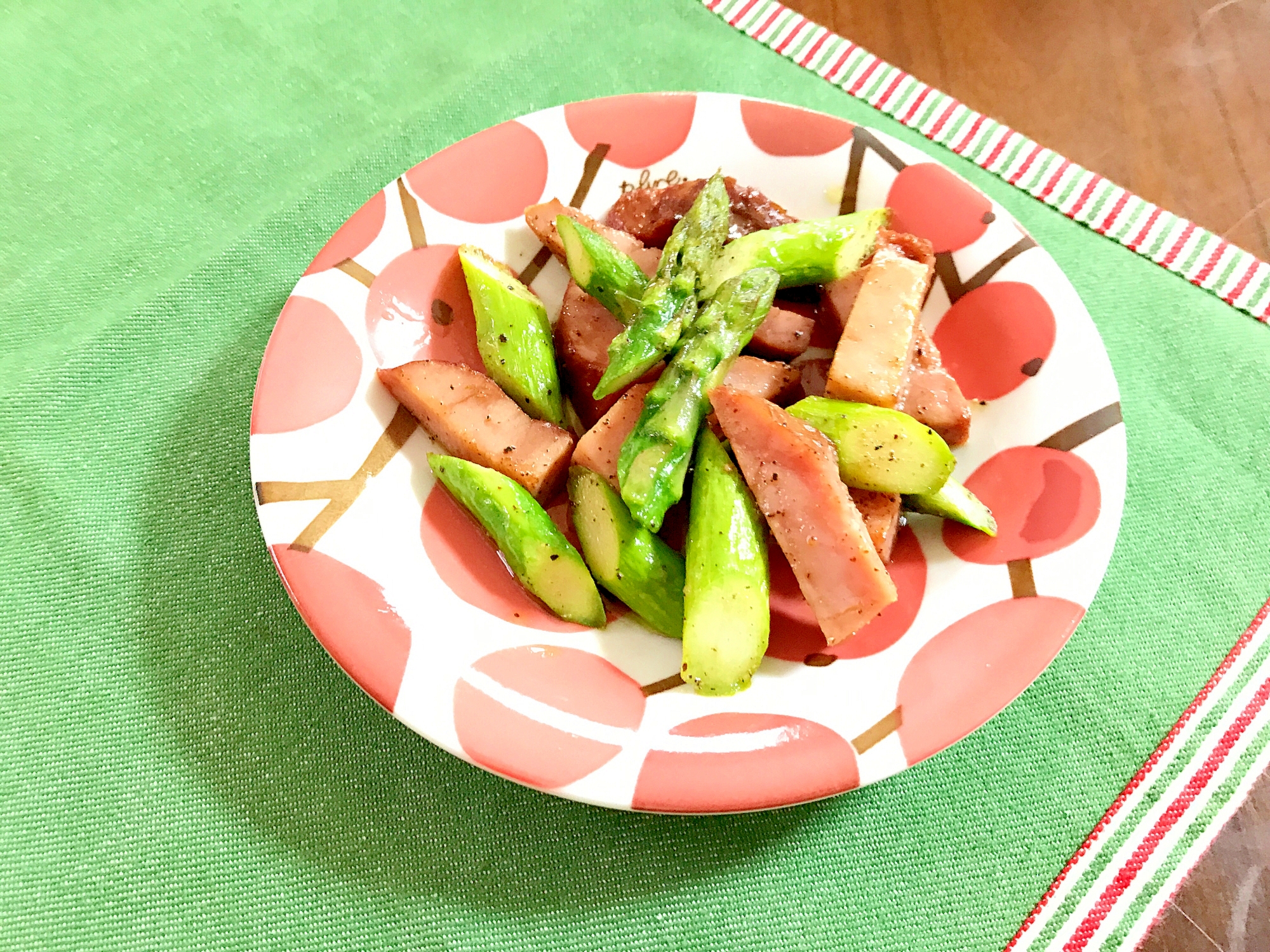 お弁当にも☆アスパラ&焼き豚☆炒め