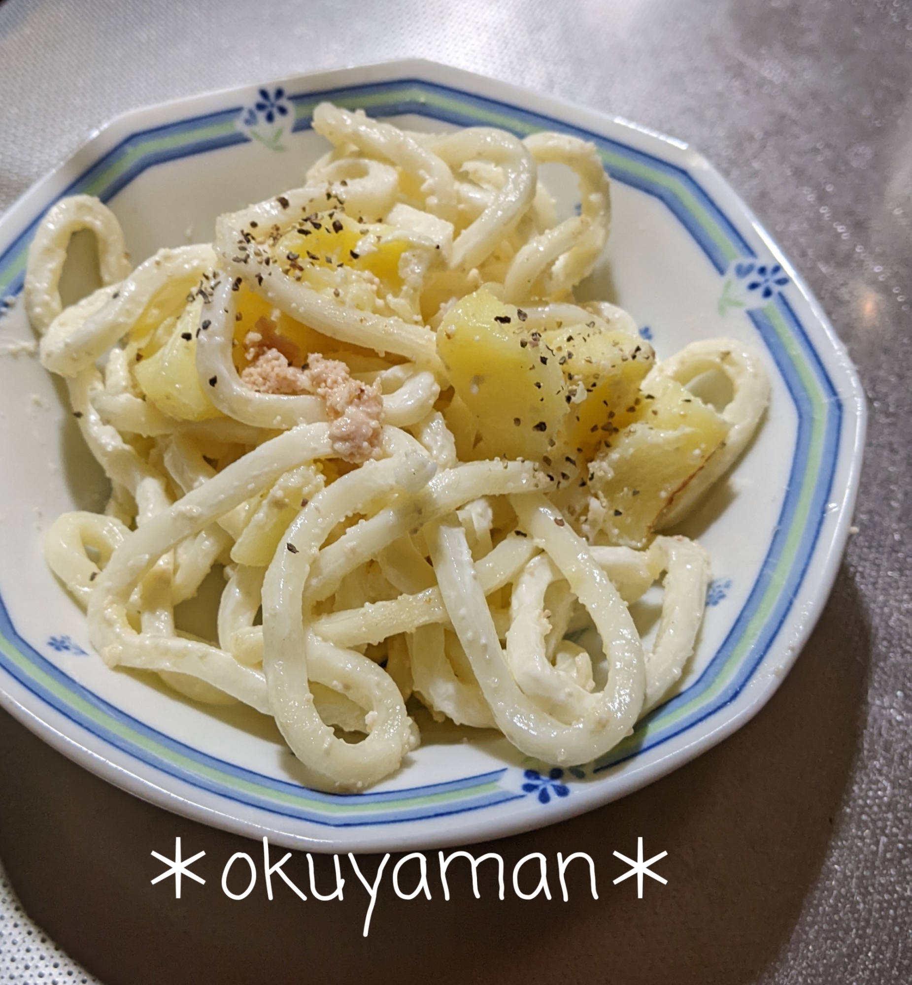 じゃがたらマヨの焼きうどん