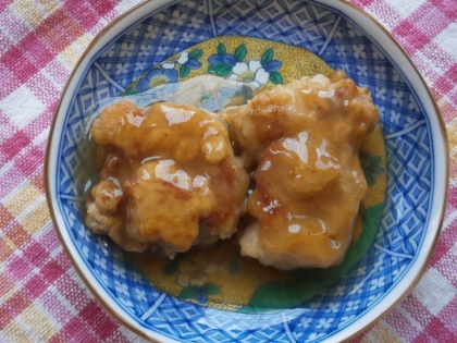 鶏のから揚げ 甘酢あんかけ♪