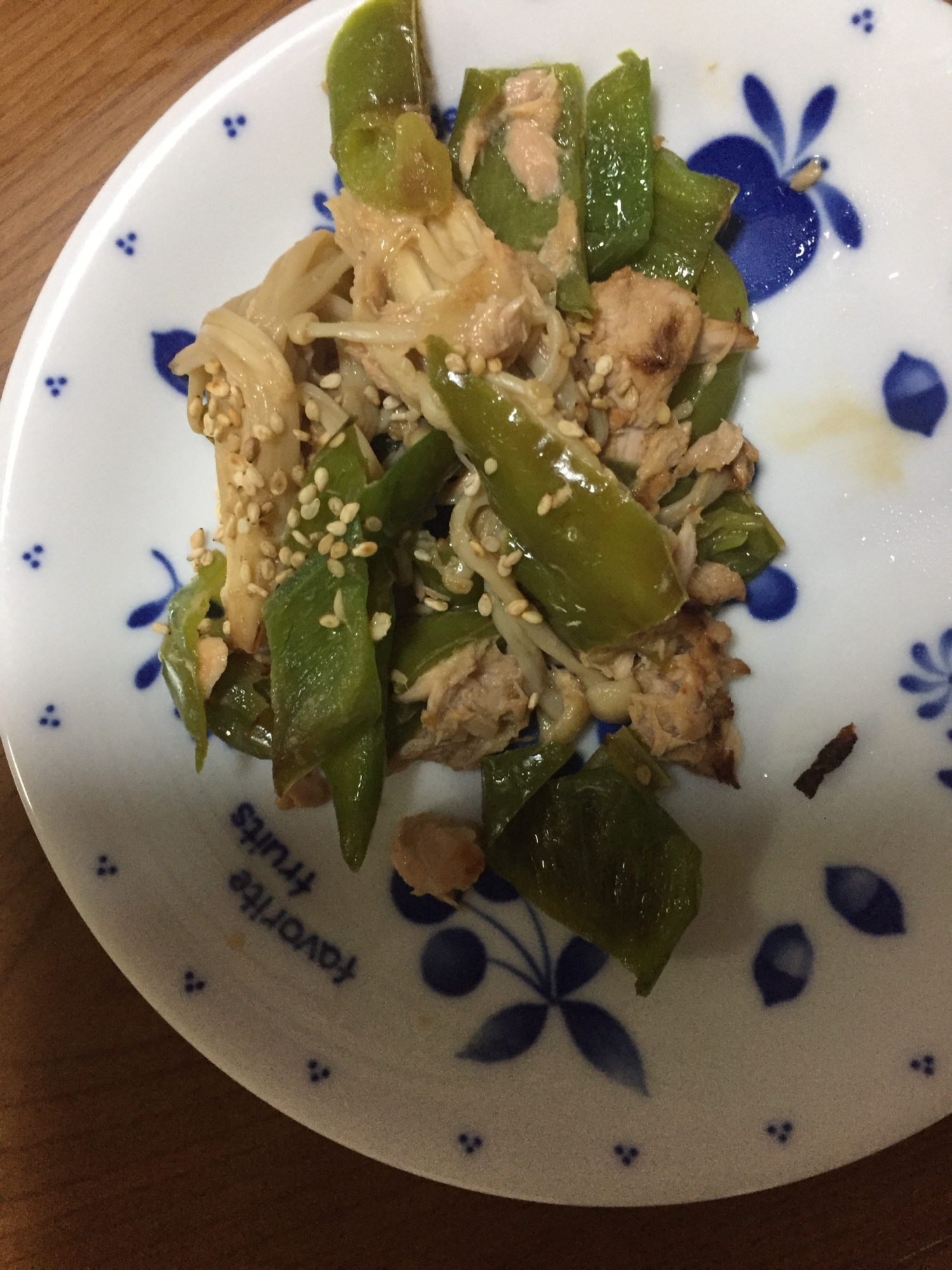 えのきと万願寺とうがらし