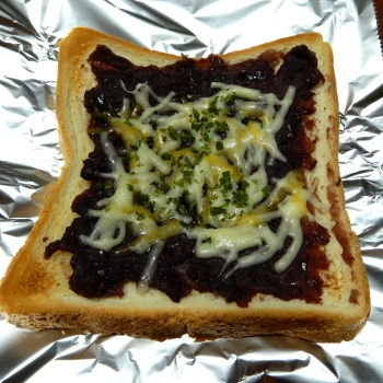 餡子チーズトースト♡