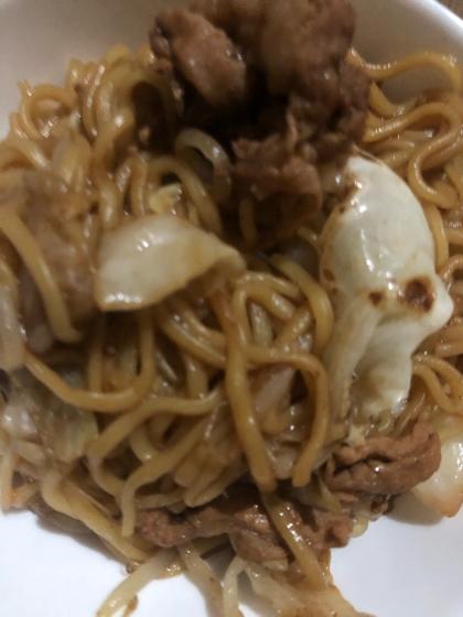 豚肉ともやしの焼きそば